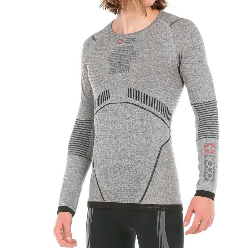8000 - Polera Gourdon 24 Gris 8000.-