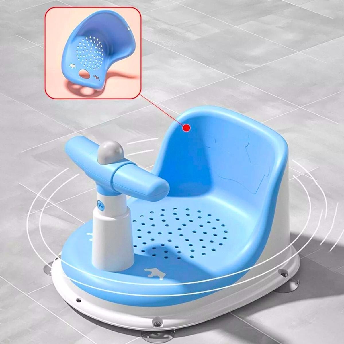 GENERICO - Silla Baño Bebes Y Niños Antideslizante asiento para tina bañera bebe