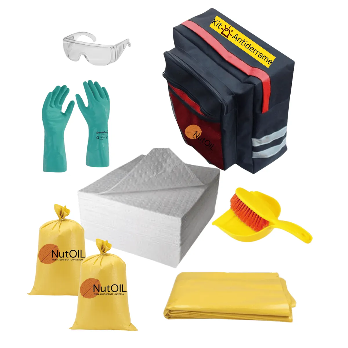 GENERICO - Kit Antiderrame Universal de 18 Lts Eco Hidrocarburos