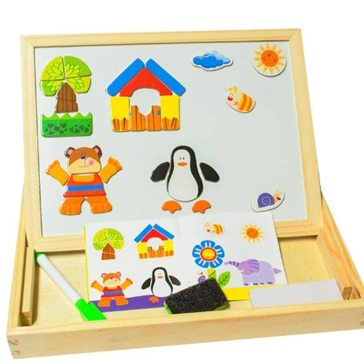 GENERICO - Pizarra Magnética Juguete Madera