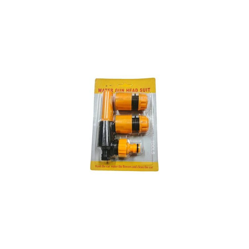 GENERICO - Kit Set Juego Conector Manguera De Jardín 4 Piezas