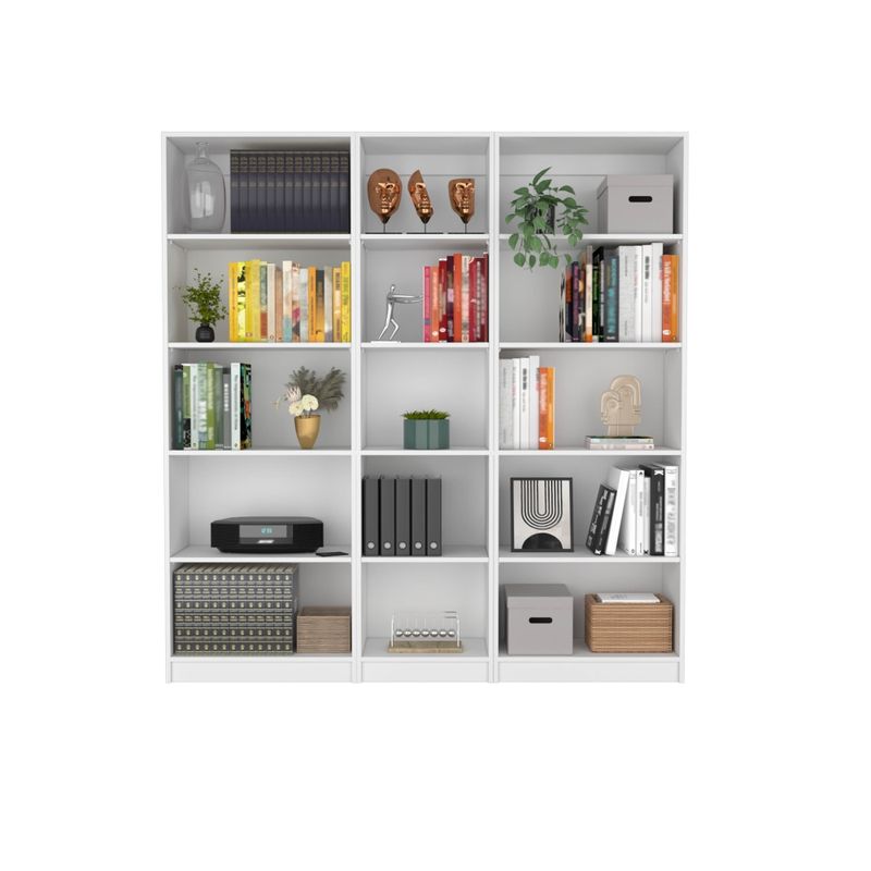 FMFURNITURE - Set 2 Estantes 62Cm + Estante 45Cm Fm-014B Blanco