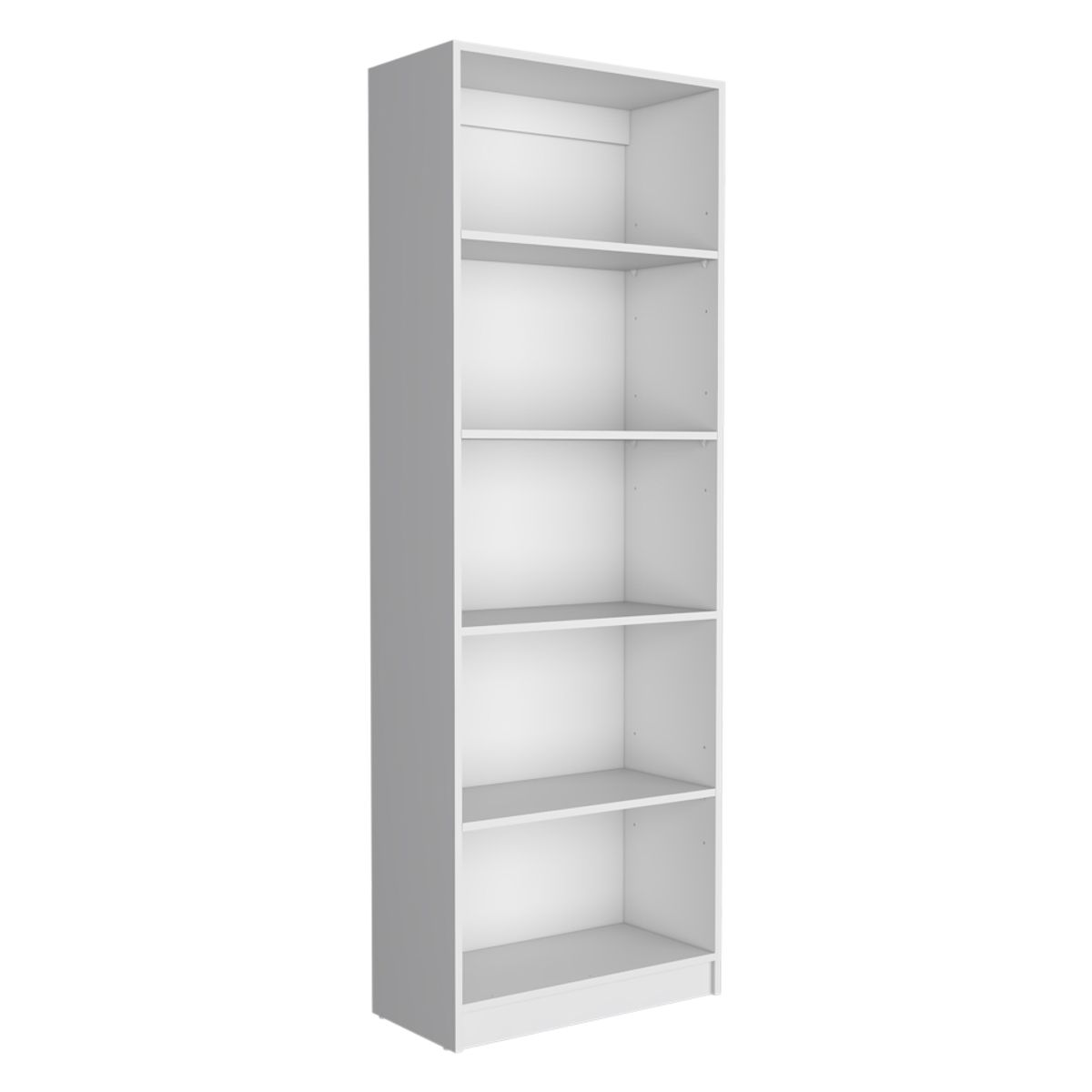 FMFURNITURE - Set 2 Estantes 5 Repisas + Estante 2 Puertas Fm-015B  Blanco