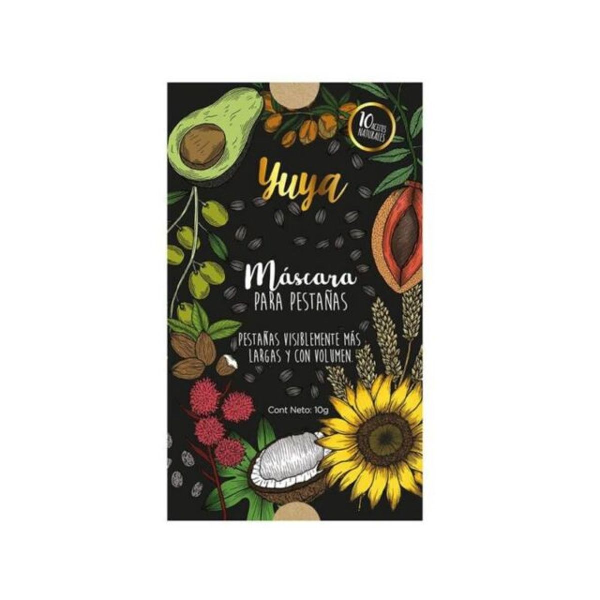 YUYA - Mascara De Pestañas 10 Aceites Naturales Yuya