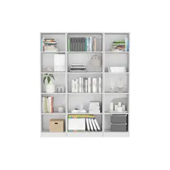 FMFURNITURE - Set 2 Estantes 45Cm + Estante 62Cm Fm-018B Blanco