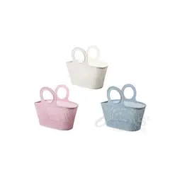 GENERICO - Cesta Plastica Con Agarrador Colores Surtidos
