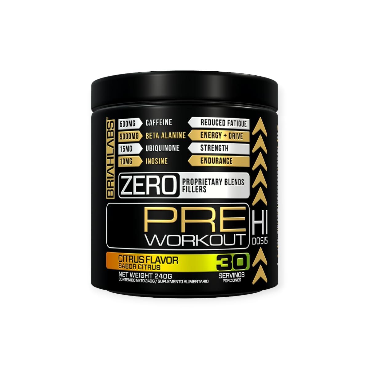 BRIAHLABS - Pre-entreno 240gr 30 Servicios - Briahlabs