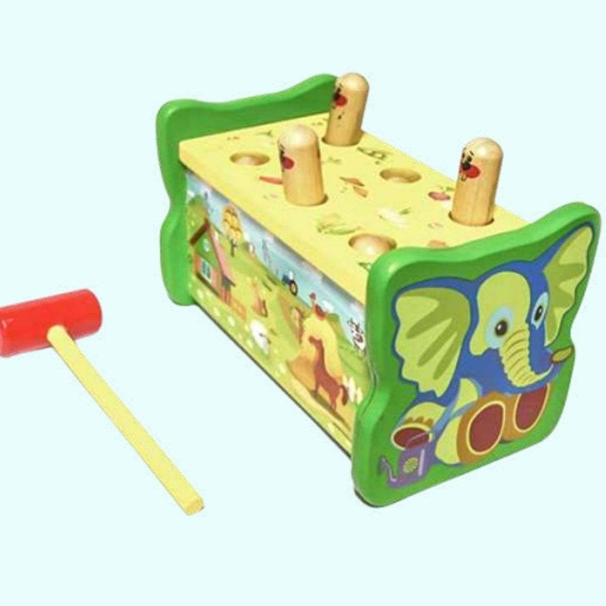 GENERICO - Pega Topo Juguete De Madera