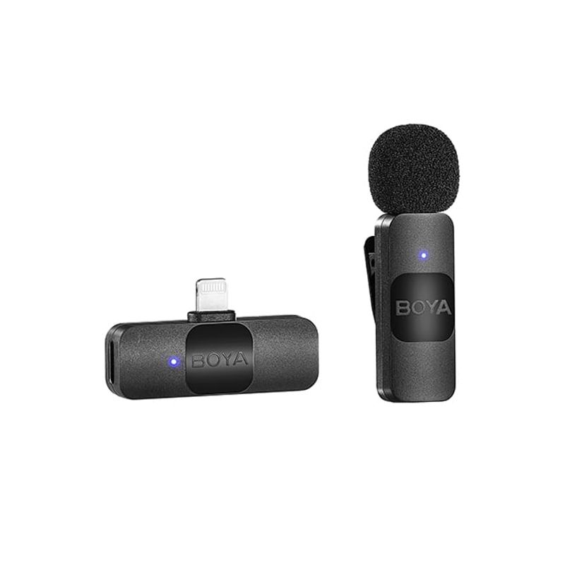 BOYA - Micrófono Inalámbrico Boya 2.4GHz ultra compacto y portable con conector lightning