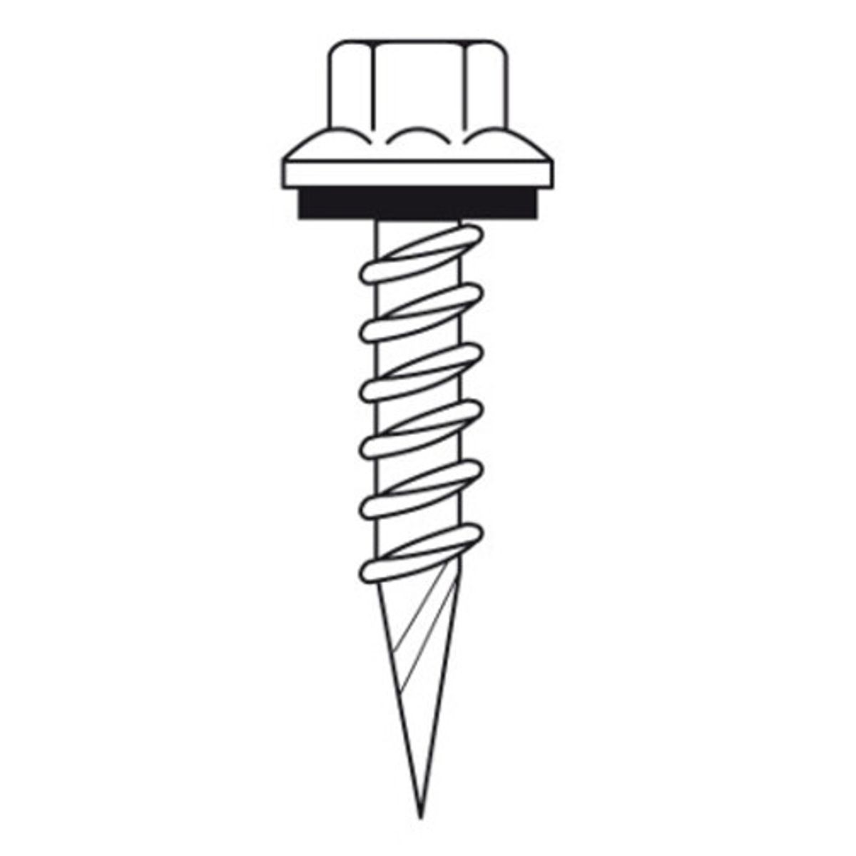GENERICO - TORNILLO HEXAGONAL PUNTA ESPADA 2 1/2