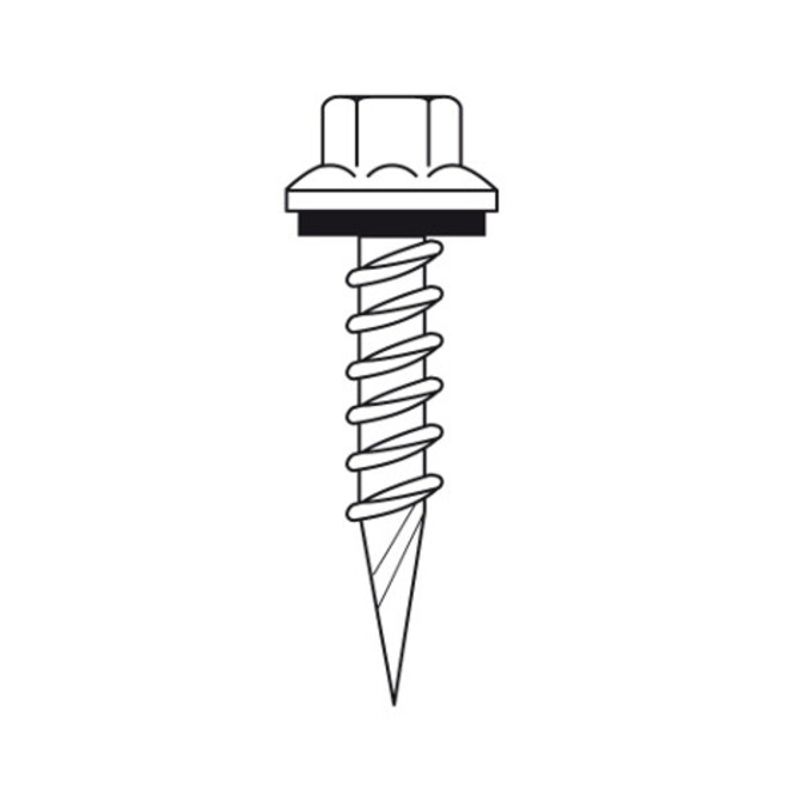 GENERICO - TORNILLO HEXAGONAL PUNTA ESPADA 2 1/2