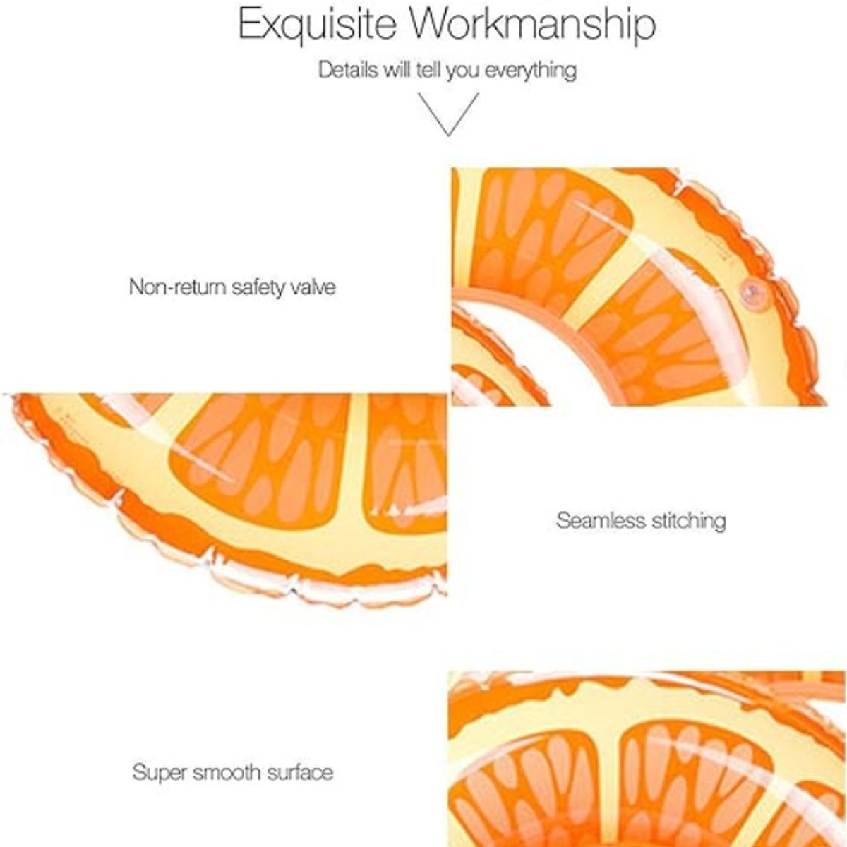 GENERICO - Flotador Piscinas Grandes Flotadores Inflables Niños 80cm Color Naranja