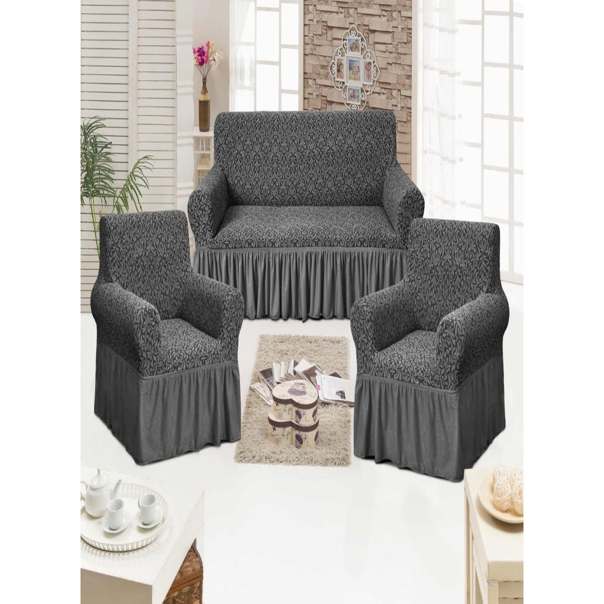 GENERICO - FUNDAS TURKAS 3 CUERPOS MAS 2 DE 1 CUERPO