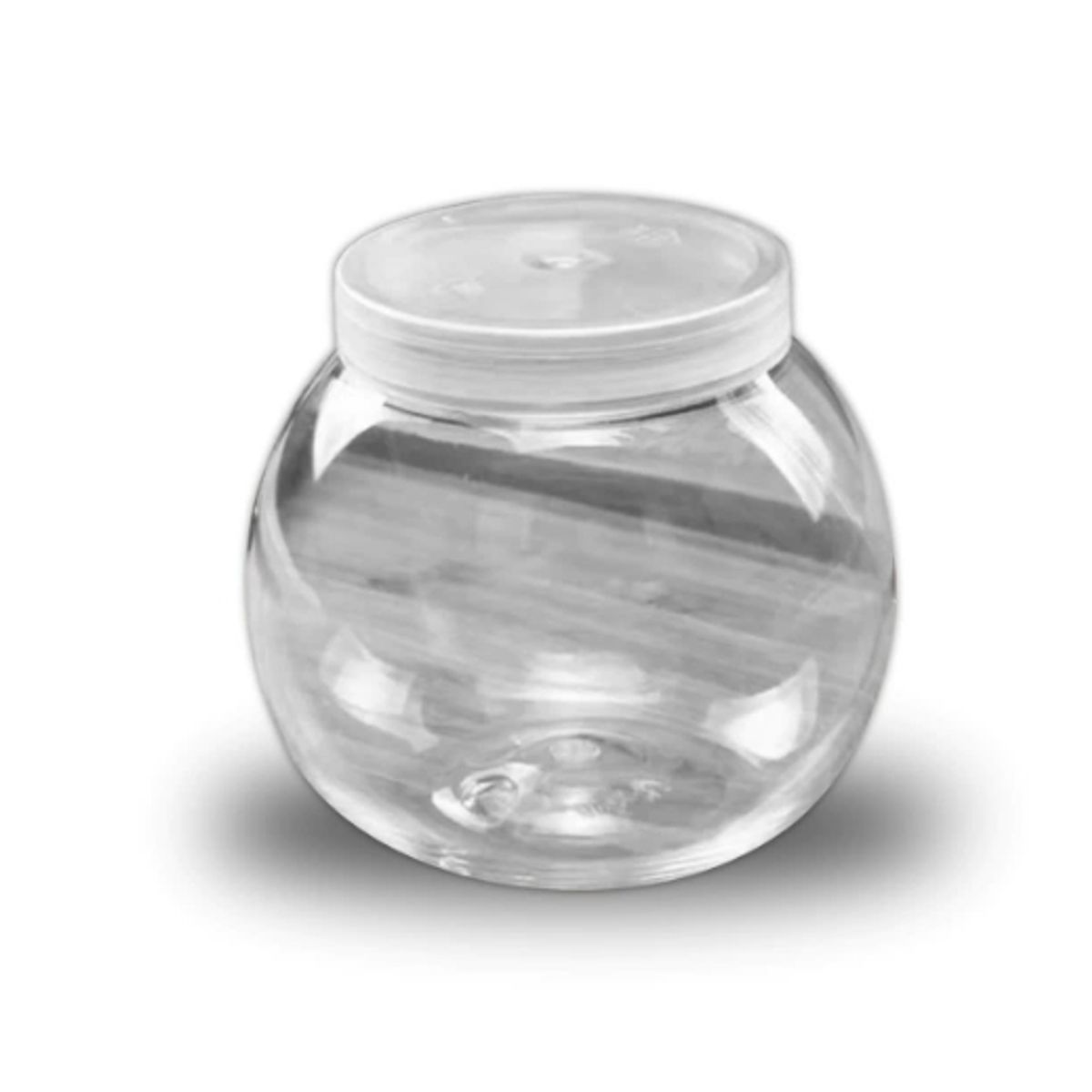 GENERICO - Frasco Vidrio Redondo Con Tapa Plastica 100ML