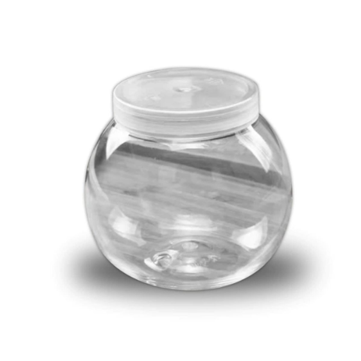 GENERICO - Frasco Vidrio Redondo Con Tapa Plastica 100ML