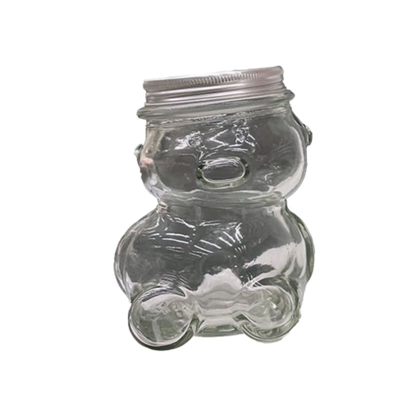 GENERICO - Frasco Vidrio Osito Tapa Aluminio 300ML