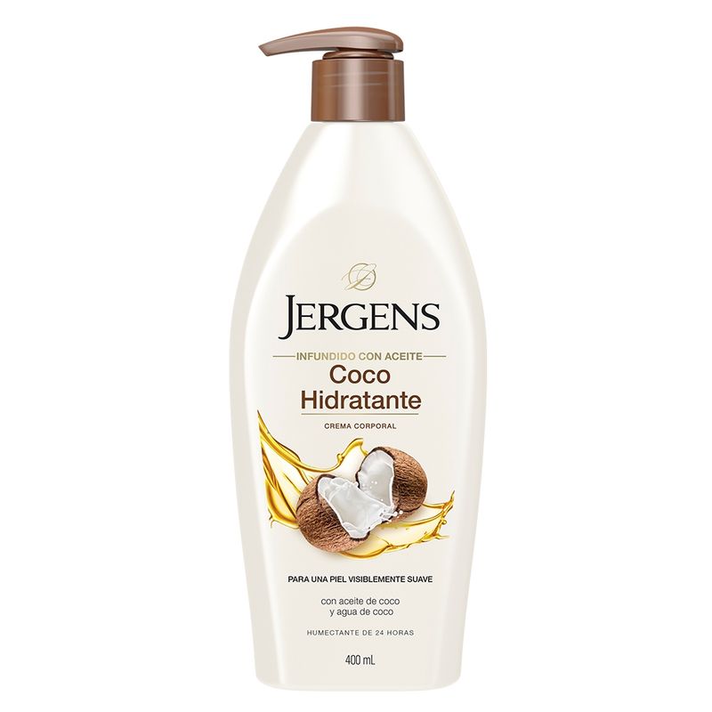 JERGENS - JERGENS CREMA HIDRATANTE CORPORAL COCO HIDRATANTE 400 ML