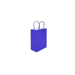 GENERICO - Bolsa De Papel Azul 6x12x15cm