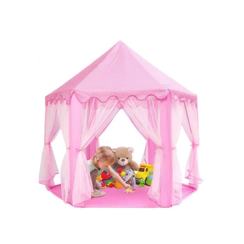 GENERICO - Carpa Infantil Castillo Princesa Rosado