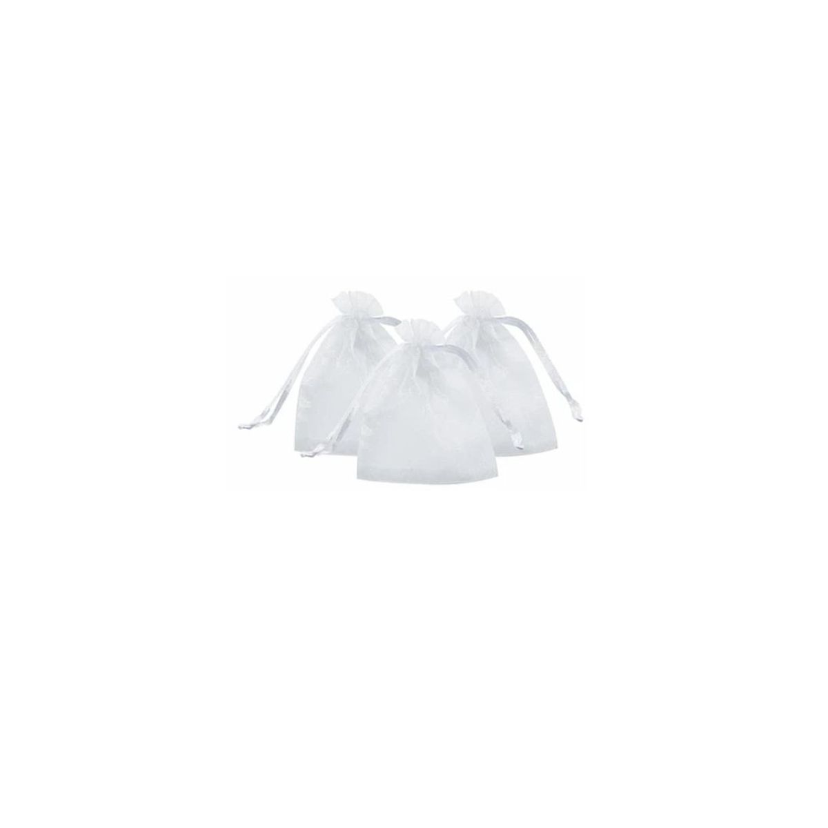 GENERICO - Bolsa De Organza Blanca 10pcs 8x10cm