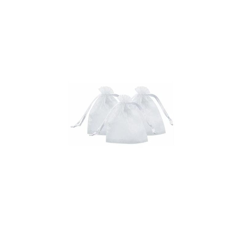 GENERICO - Bolsa De Organza Blanca 10pcs 8x10cm