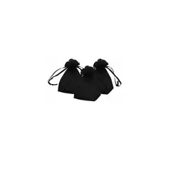 GENERICO - Bolsa De Organza Negra 10pcs 8x10cm