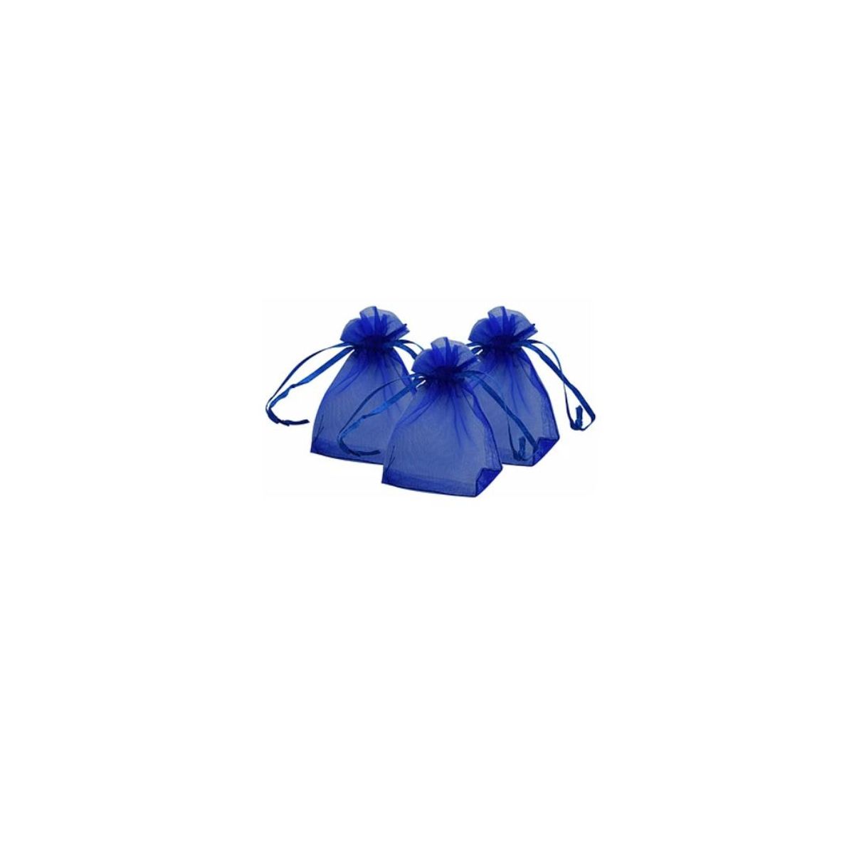 GENERICO - Bolsa De Organza Azul 10pcs 8x10cm