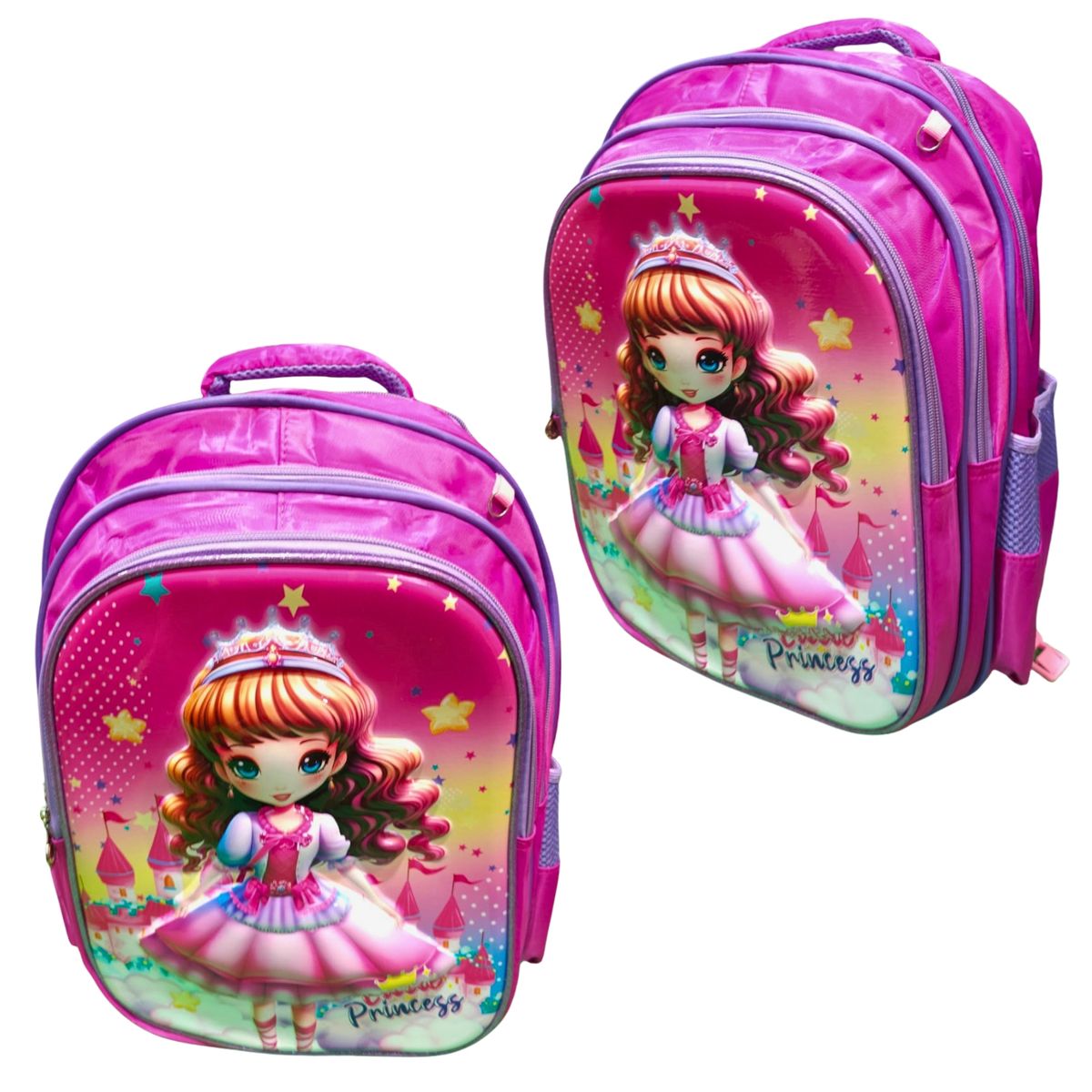 GENERICO - Set De Mochila 3D  Lonchera  Estuche con relieve