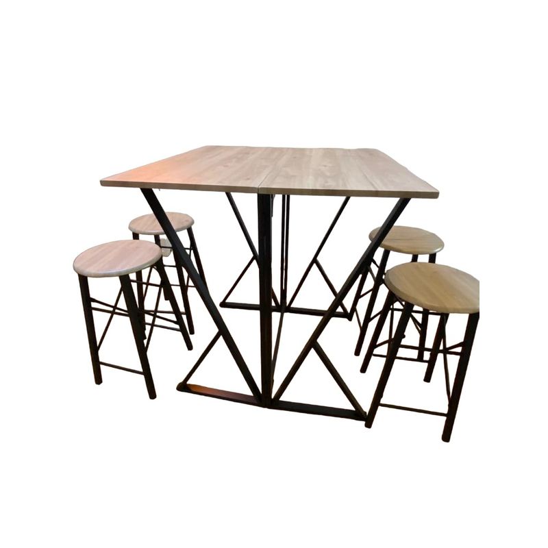 ABMTOYS - Mesa Bar Plegable con 4 Taburetes