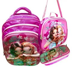GENERICO - Set De Mochila 3D Lonchera Estuche con relieve