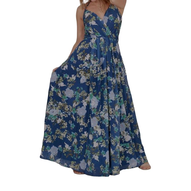 LUNA - Vestido Floreado Fiesta Mujer Modelo 2177