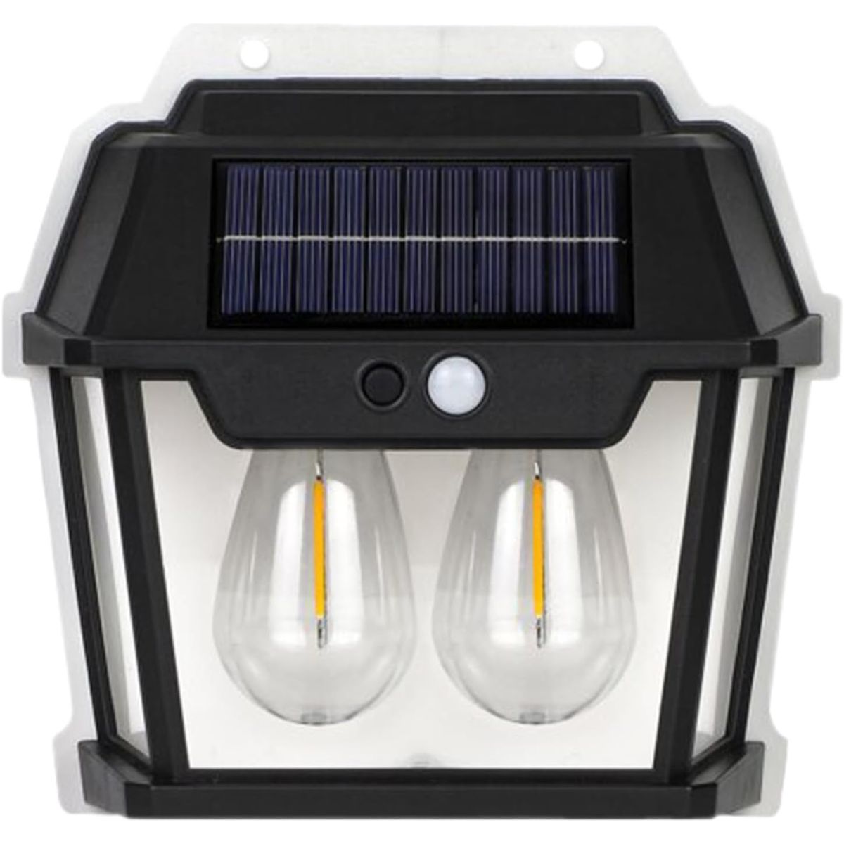 GENERICO - Farol Aplique Led Solar 2 Ampolletas Impermeable Ip65