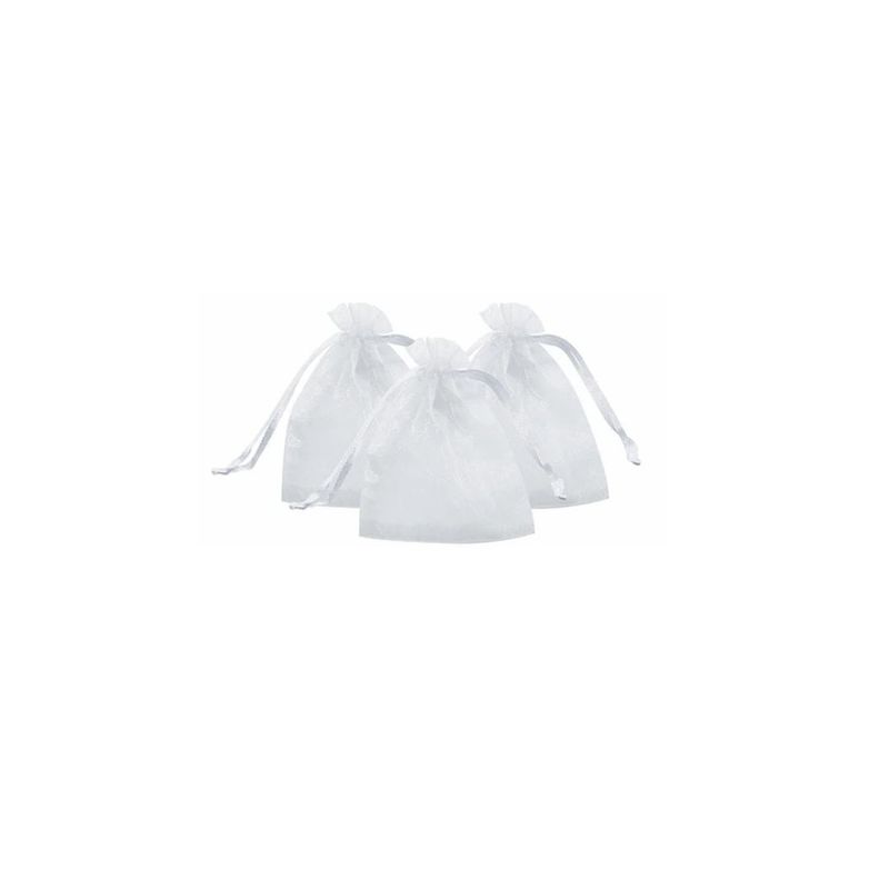 GENERICO - Bolsa De Organza Blanca 8pcs 10x13cm