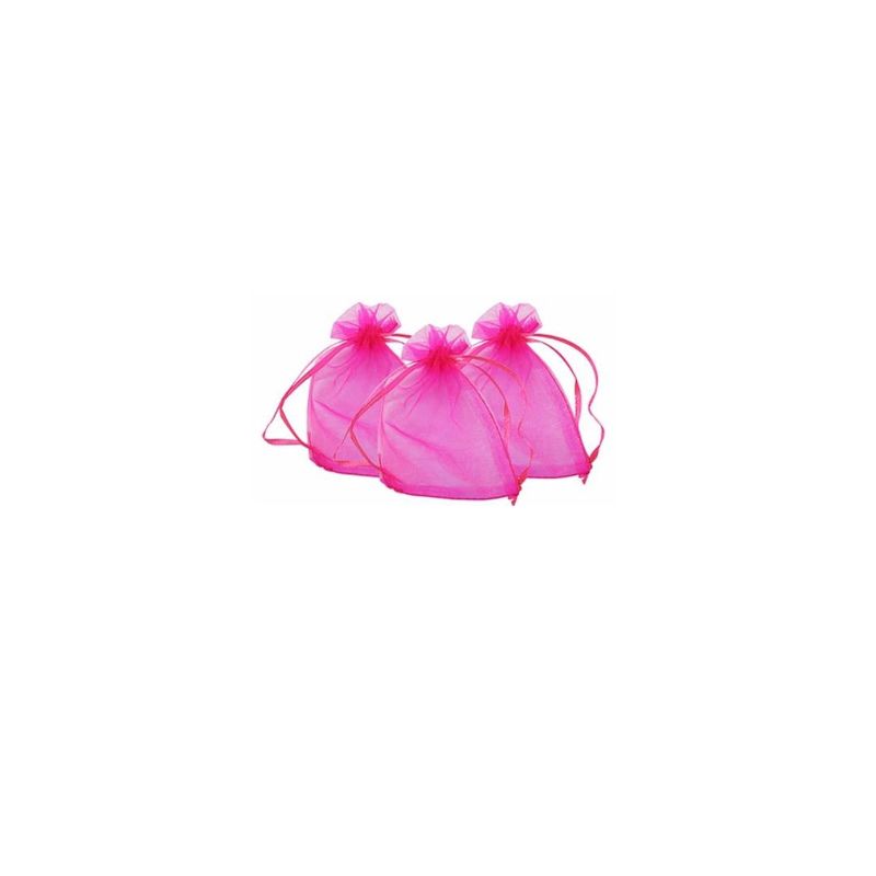 GENERICO - Bolsa De Organza Fucsia 8pcs 10x13cm