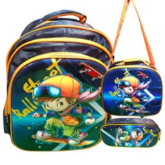 GENERICO - Set De Mochila 3D Lonchera Estuche con relieve