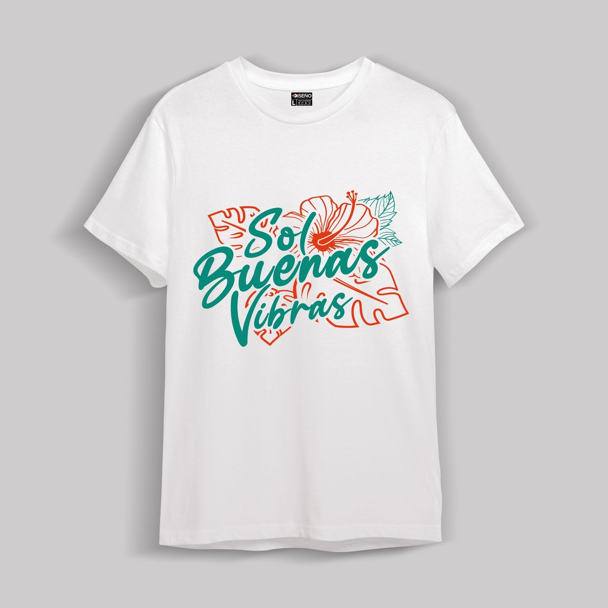 GENERICO - Polera Estampada Verano Sol Buenas Vibras
