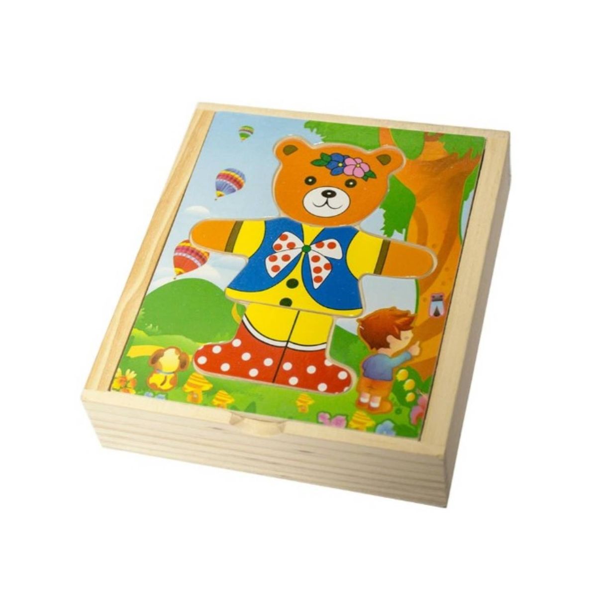 GENERICO - Oso Simple Juguete Madera