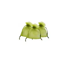 GENERICO - Bolsa De Organza Verde 8pcs 10x13cm