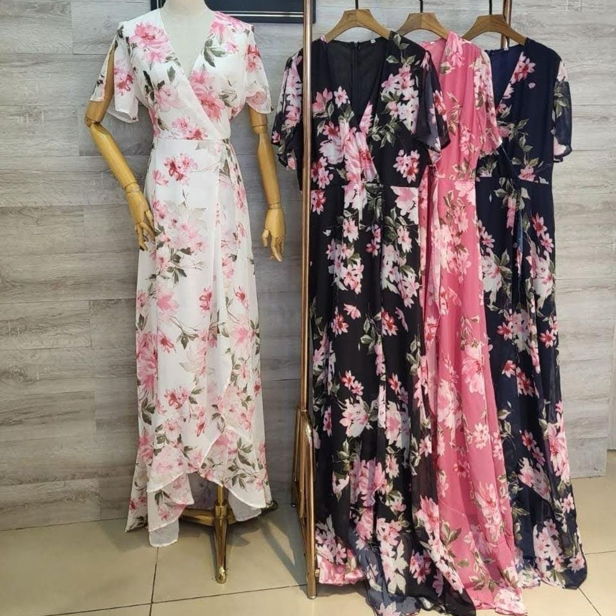 LUNA - Vestido Floreado Fiesta Mujer Modelo 2256