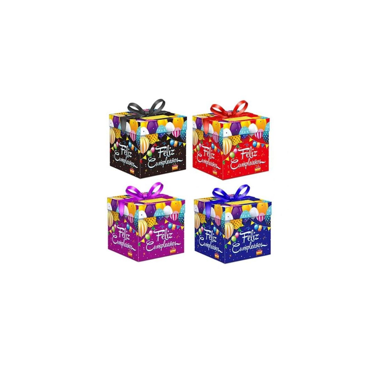 GENERICO - Caja De Regalo Plegable Feliz Cumpleaños 15cm Diseño