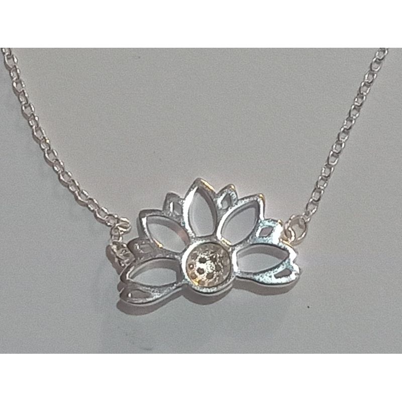 GENERICO - PUSERA FLOR DE LOTO PLATA 925