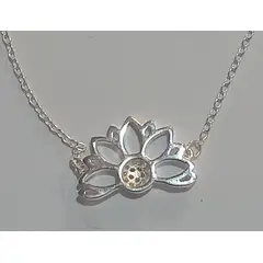 GENERICO - PUSERA FLOR DE LOTO PLATA 925