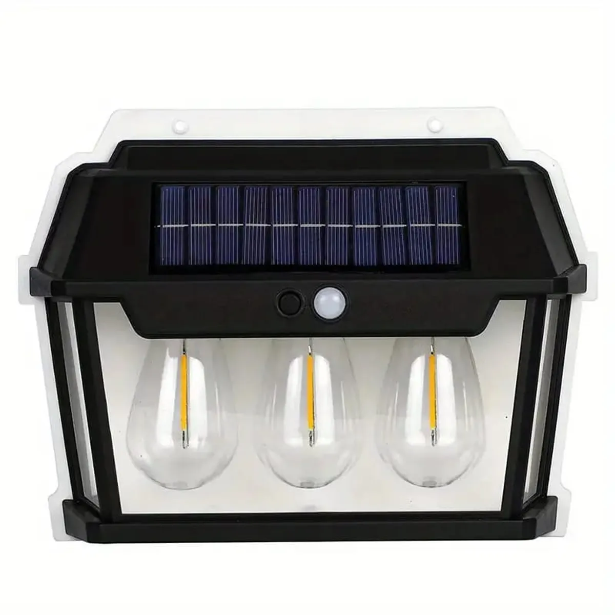 GENERICO - Farol Aplique Led Solar 3 Ampolletas Impermeable Ip65