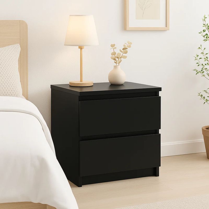 KLIK - Velador Cajon Doble Minimal Oscuro KLIK