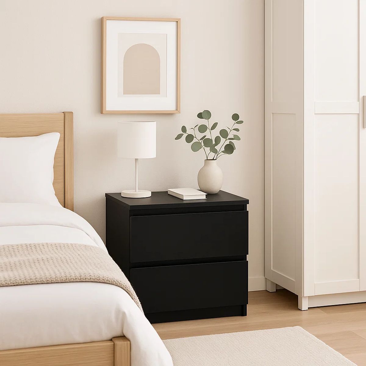 KLIK - Velador Cajon Doble Minimal Oscuro KLIK