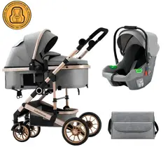 LUBABYCAS - Coche Travel System Con Accesorios Musso Gris