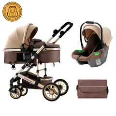 LUBABYCAS - Coche Travel System Con Accesorios Musso Cafe