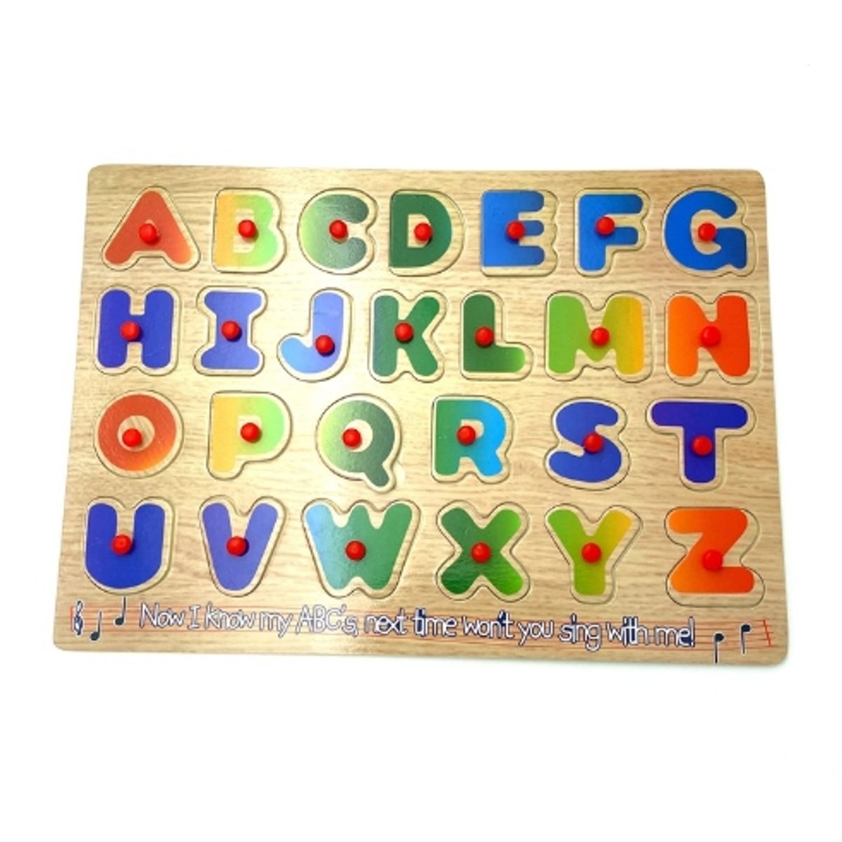 GENERICO - Tabla Letras Juguete Didáctico De Madera