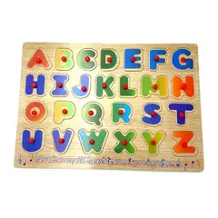 GENERICO - Tabla Letras Juguete Didáctico De Madera