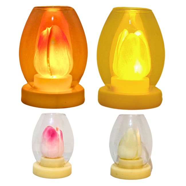 GENERICO - Pack X2 Adorno De Luz Con Rosa Colores